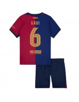 Barcelona Paez Gavi #6 Domácí dres pro děti 2024-25 Krátký Rukáv (+ trenýrky)